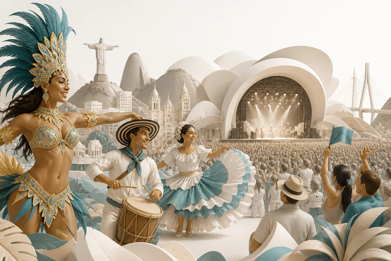 La cultura festiva y los grandes espectáculos masivos en América Latina
